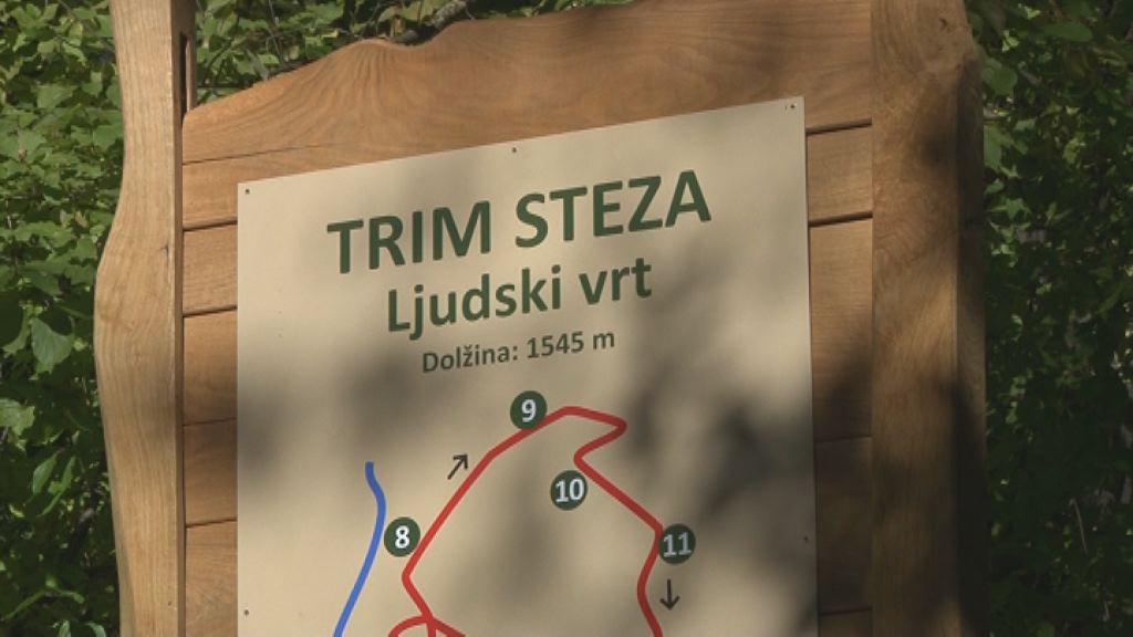 Prenovljena trim steza v Ljudskem vrtu