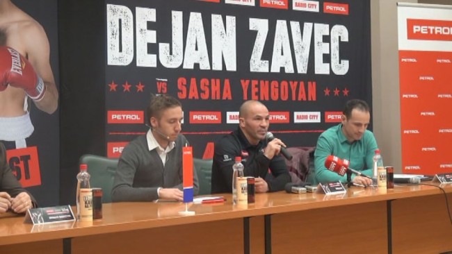 Dejan Zavec se bo pomeril s Sashem Yengoyanom