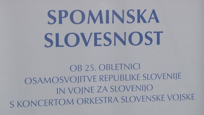 Spominska slovesnost ob 25. obletnici osamosvojitve