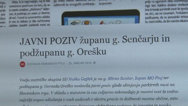 Javni poziv SD-ja županu in podžupanu