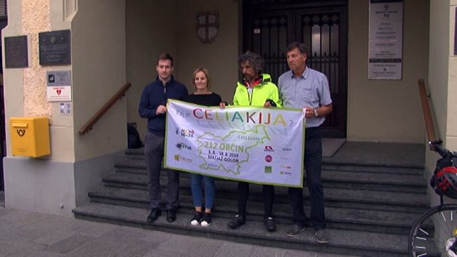 Matjaž Golob dobrodelno kolesari po Sloveniji