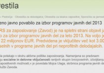 Programi javnih del za leto 2013