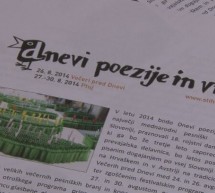 Že prihodnjo sredo v našem mestu poezija in vino