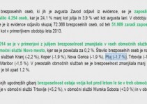 Brezposelnost v avgustu znova nižja