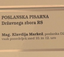 Poslanka Klavdija Markež na Ptuju odprla poslansko pisarno