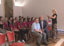 Sprejem za prejemnike zlate medalje v Olomoucu