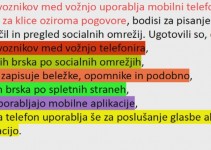 Kar 75 % voznikov med vožnjo uporablja mobilni telefon