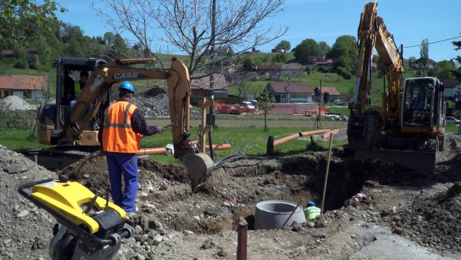 Dela v sklopu projekta Odvajanje in čiščenje odpadne vode v porečju Drave – Mestna občina Ptuj