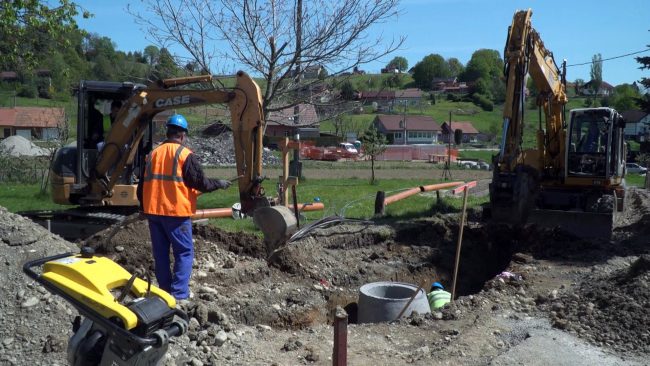 Dela na projektu Odvajanje in čiščenje odpadne vode v porečju Drave – Mestna občina Ptuj