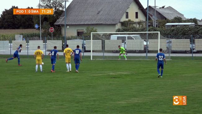 Nogometaši Podvincev so prvi del prvenstva končali na osmem mestu