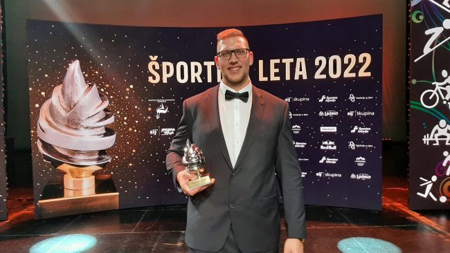 Kristjan Čeh je najboljši slovenski športnik za leto 2022