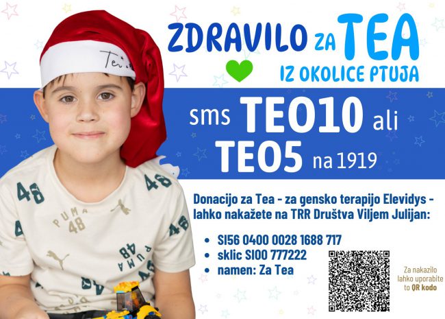 7-letni Teo nujno potrebuje našo pomoč: za zdravljenje z gensko terapijo v ZDA potrebuje 2,5 milijona €
