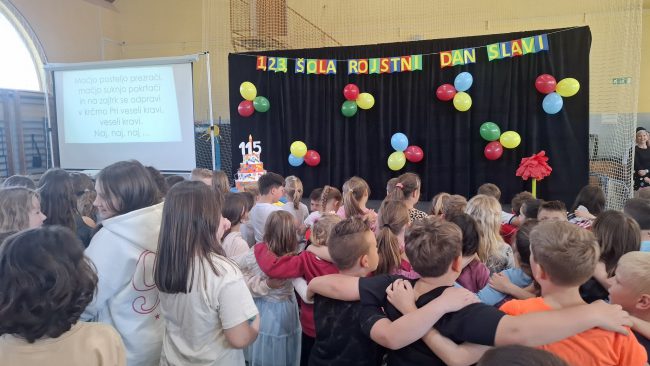 Sproščen rojstni dan Osnovne šole Breg