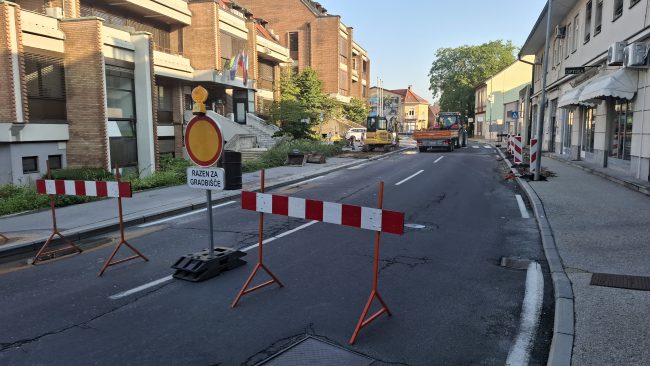 Začetek del na Trstenjakovi ulici na Ptuju